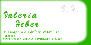 valeria heber business card
